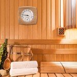 Indoor Wooden Sauna Thermometer and Hygrometer Combo