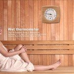 Indoor Wooden Sauna Thermometer and Hygrometer Combo