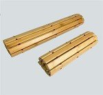 HOMION Folding Bamboo Bath Mat for Sauna & Shower