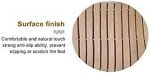 HOMION Folding Bamboo Bath Mat for Sauna & Shower