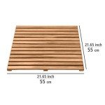 Acacia Wood Shower Grate for Indoor/Outdoor Use