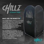 CHILLZ® Portable Full Body Steam Sauna Pod