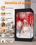 KASUE Portable Infrared Sauna Box for Relaxation