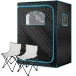 AURGOD Portable Infrared Sauna Tent for 2 People