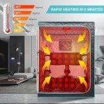 AURGOD Portable Infrared Sauna Tent for 2 People