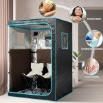AURGOD Portable Infrared Sauna Tent for 2 People