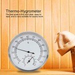 Atyhao 2 in 1 Stainless Steel Sauna Room Thermometer Hygrometer, Thermo Indoor for Sauna Steam Room Bathroom Accessories