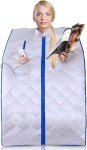 SereneLife, Sauna, Home Sauna Tent, Portable Sauna, Infrared Sauna, Home Steam Sauna, Steam Room, sauna bag, One Person Indoor Sauna box with Heating Foot Pad, Portable Chair and remote controller