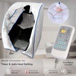 SereneLife, Sauna, Home Sauna Tent, Portable Sauna, Infrared Sauna, Home Steam Sauna, Steam Room, sauna bag, One Person Indoor Sauna box with Heating Foot Pad, Portable Chair and remote controller