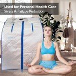SereneLife, Sauna, Home Sauna Tent, Portable Sauna, Infrared Sauna, Home Steam Sauna, Steam Room, sauna bag, One Person Indoor Sauna box with Heating Foot Pad, Portable Chair and remote controller