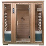 SaunaMed 4 Person Classic Hemlock FAR Infrared Sauna EMR Neutral™