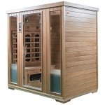SaunaMed 4 Person Classic Hemlock FAR Infrared Sauna EMR Neutral™