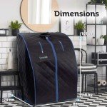 Portable Infrared Home Sauna Tent for One Person