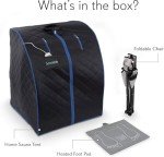 Portable Infrared Home Sauna Tent for One Person