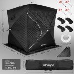 Willowybe 4-Person Outdoor Sauna Tent - Insulated