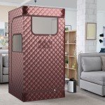 COSTWAY Portable Full Body Steam Sauna Box