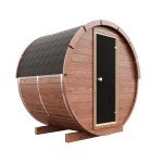 1.45m Barrel Sauna with Harvia Electric Heater