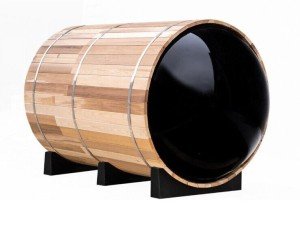 Outdoor Panoramic Barrel Sauna - Red Cedar 1800