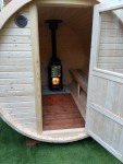Spruce or Thermo Wood Barrel Sauna