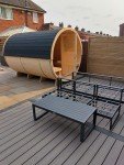 Spruce or Thermo Wood Barrel Sauna