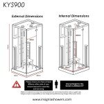 Luxury Insignia Shower Steam & Sauna Cabin 1000mm
