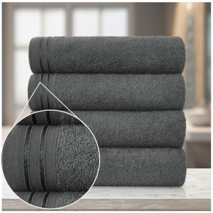 Extra Soft Egyptian Cotton Bath Towel Set - 4 Pack