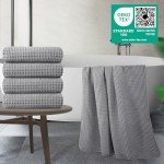 Oversized Quick-Dry Microfibre Bath Towels - 4 Pack