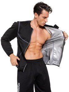 Men's Velssut Sauna Jacket - Slimming Workout Top