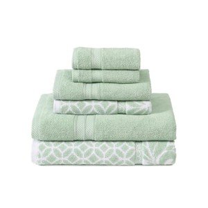 Trefoil Filigree 6-Piece Cotton Towel Set
