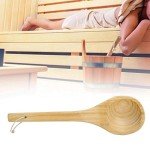 Handmade Wooden Sauna Spoon and Water Dipper