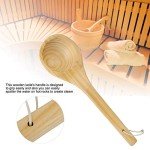 Handmade Wooden Sauna Spoon and Water Dipper