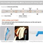 SLL HUT 5m Waterproof LED Strip for Saunas
