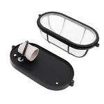 Black Nautical Bulkhead Light for Saunas