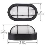 Dimmable LED Outdoor Sauna Wall Lights - 2-Pack