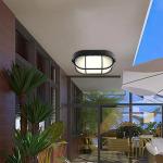 Black Nautical Bulkhead Light for Saunas