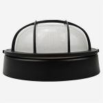 8" Black Round LED Nautical Outdoor Light