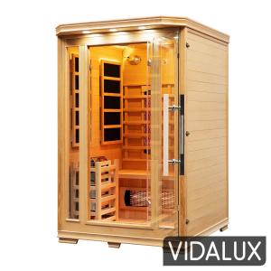 Vidalux 2-Person Hybrid Sauna with Infrared Heat