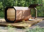 Custom Outdoor Scandinavian Sauna Cabin QUBE