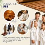 Acacia Wood Non-Slip Sauna Shower Bath Mat