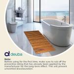 Acacia Wood Non-Slip Sauna Shower Bath Mat