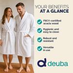 Acacia Wood Non-Slip Sauna Shower Bath Mat