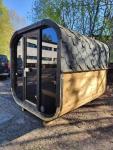 Luxury Cube Terrace Sauna with Harvia Heater