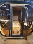 Luxury Cube Terrace Sauna with Harvia Heater