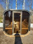 Luxury Cube Terrace Sauna with Harvia Heater
