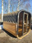 Luxury Cube Terrace Sauna with Harvia Heater