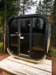 Luxury Cube Terrace Sauna with Harvia Heater