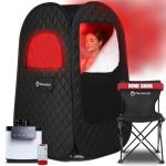 Portable Sauna with Infrared Light & Steamer