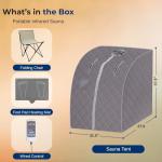 Portable Infrared Home Sauna Tent with Chair