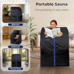 Portable Infrared Home Sauna Tent for One Person