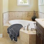 Soft Cotton Bath Towels Set - 4 Pieces (Grey)